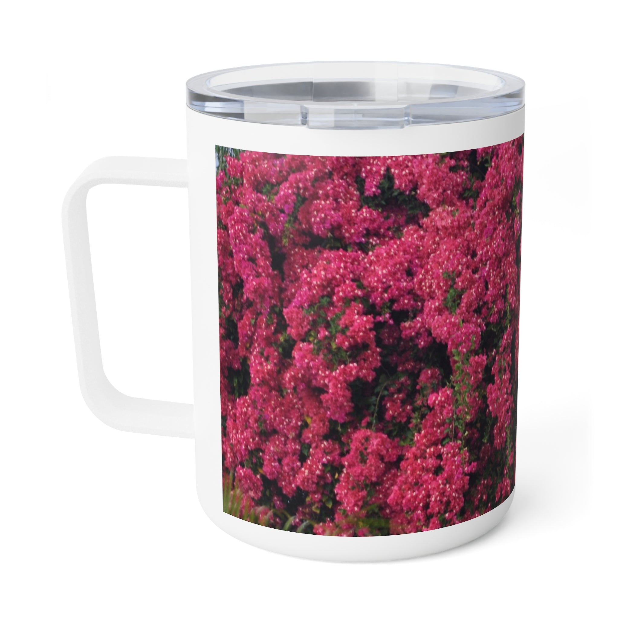 Insulated Coffee Mug - Vibrant Floral Design for Coffee Lovers