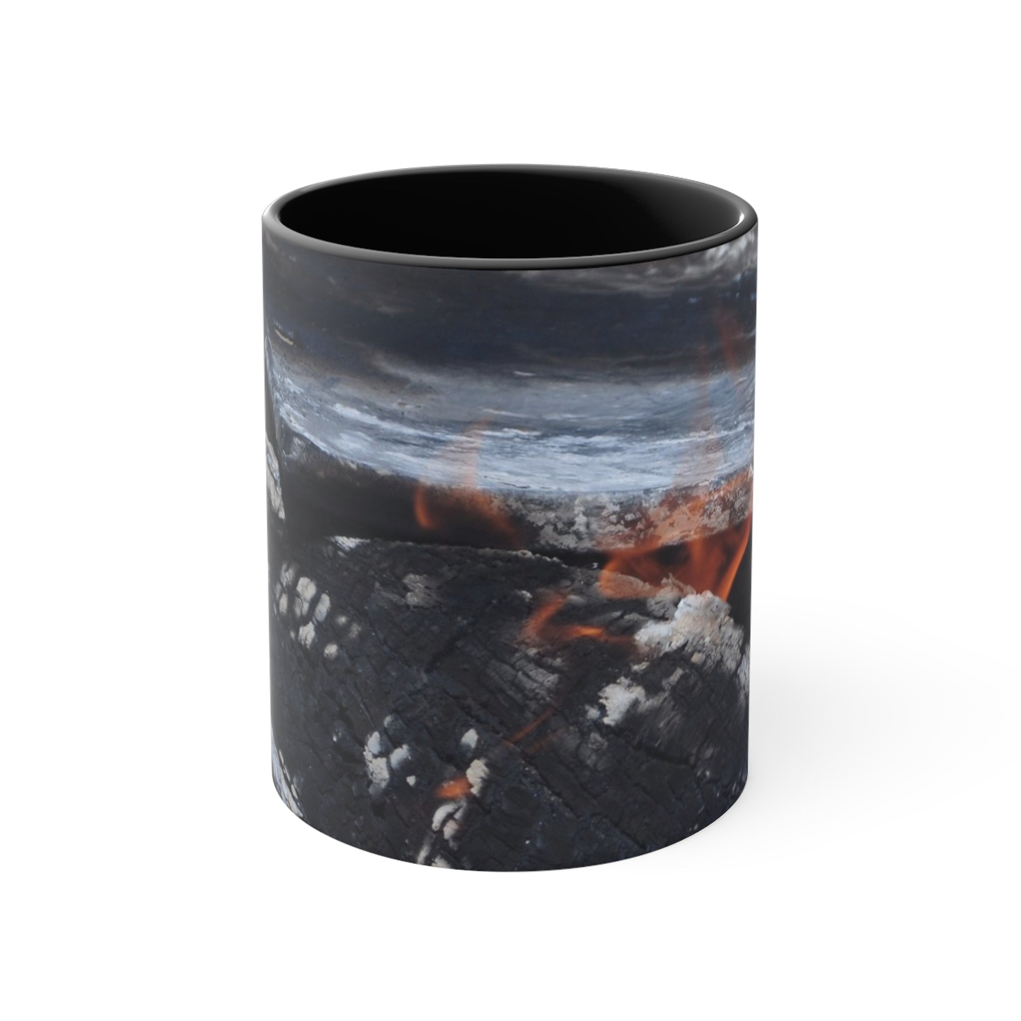 Cozy Campfire Accent Mug - Perfect for Campers & Nature Lovers