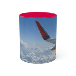 Aviation-Inspired Colorful Mug - 11oz Travel Coffee Cup