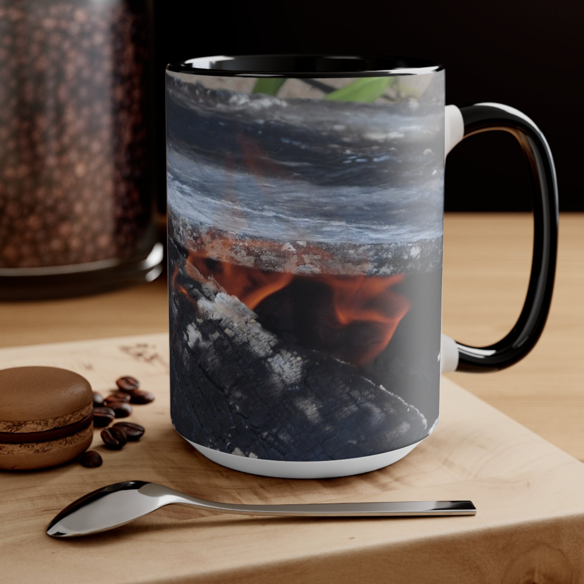 Cozy Campfire Accent Mug - Perfect for Campers & Nature Lovers