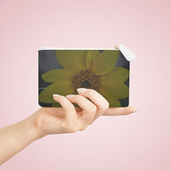 Sunflower Mini Clutch Bag - Stylish Floral Zipper Pouch for Everyday Use