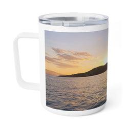 Retro Poolside Insulated Coffee Mug - Perfect for Beach Lovers & Summer Vibes