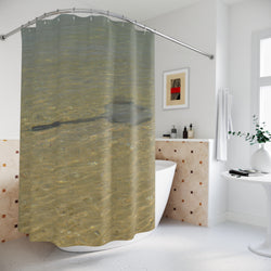 Sting Ray Ocean -Calming Oceanic Shower Curtain - Underwater Stingray Design for Beach Lovers