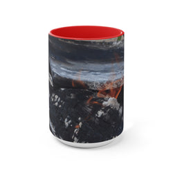 Cozy Campfire Accent Mug - Perfect for Campers & Nature Lovers