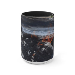 Cozy Campfire Accent Mug - Perfect for Campers & Nature Lovers