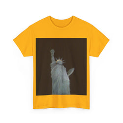 Statue of Liberty Graphic Unisex Cotton Tee - Nighttime City Vibe