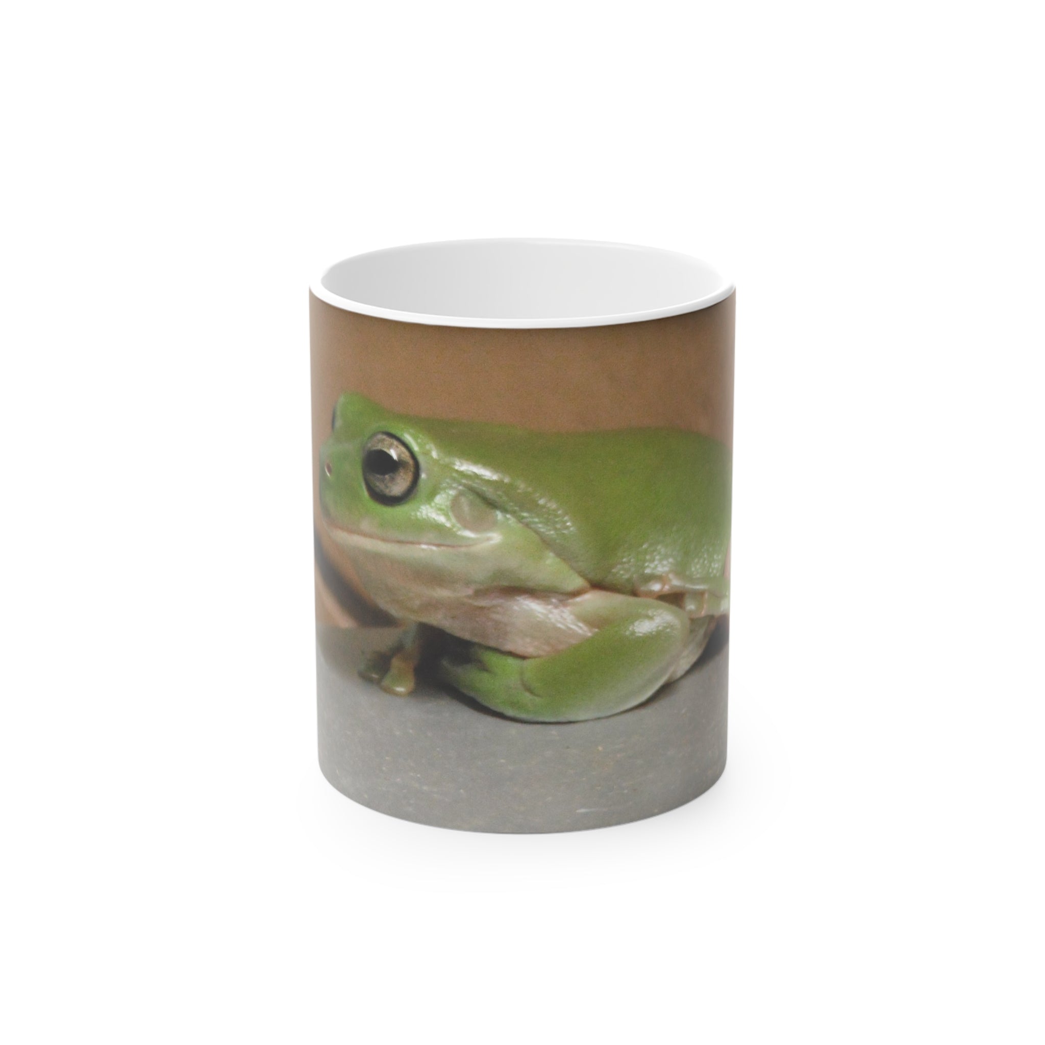 Charming Green Frog Magic Mug - Unique Color-Changing Coffee Cup