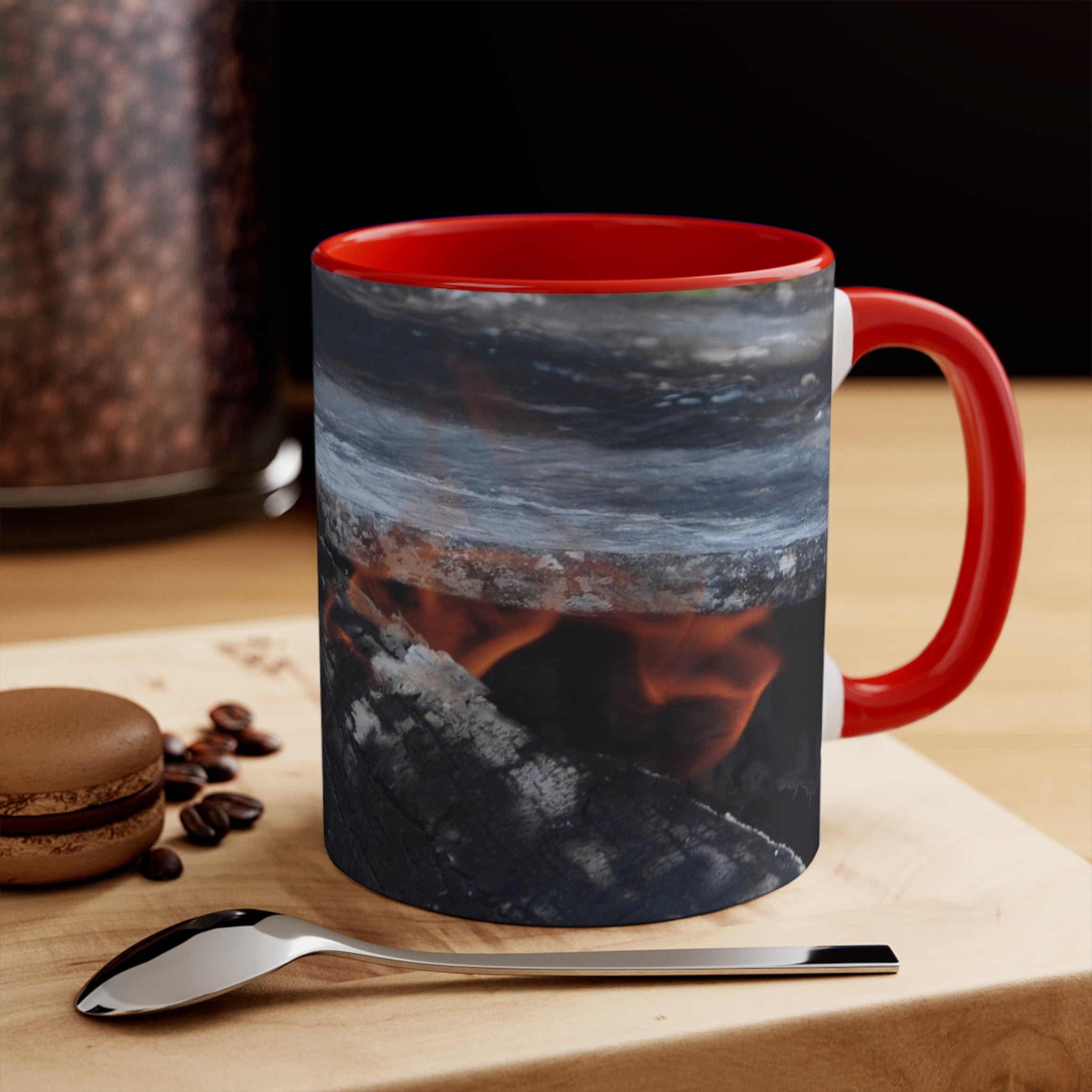 Cozy Campfire Accent Mug - Perfect for Campers & Nature Lovers