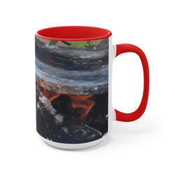 Cozy Campfire Accent Mug - Perfect for Campers & Nature Lovers