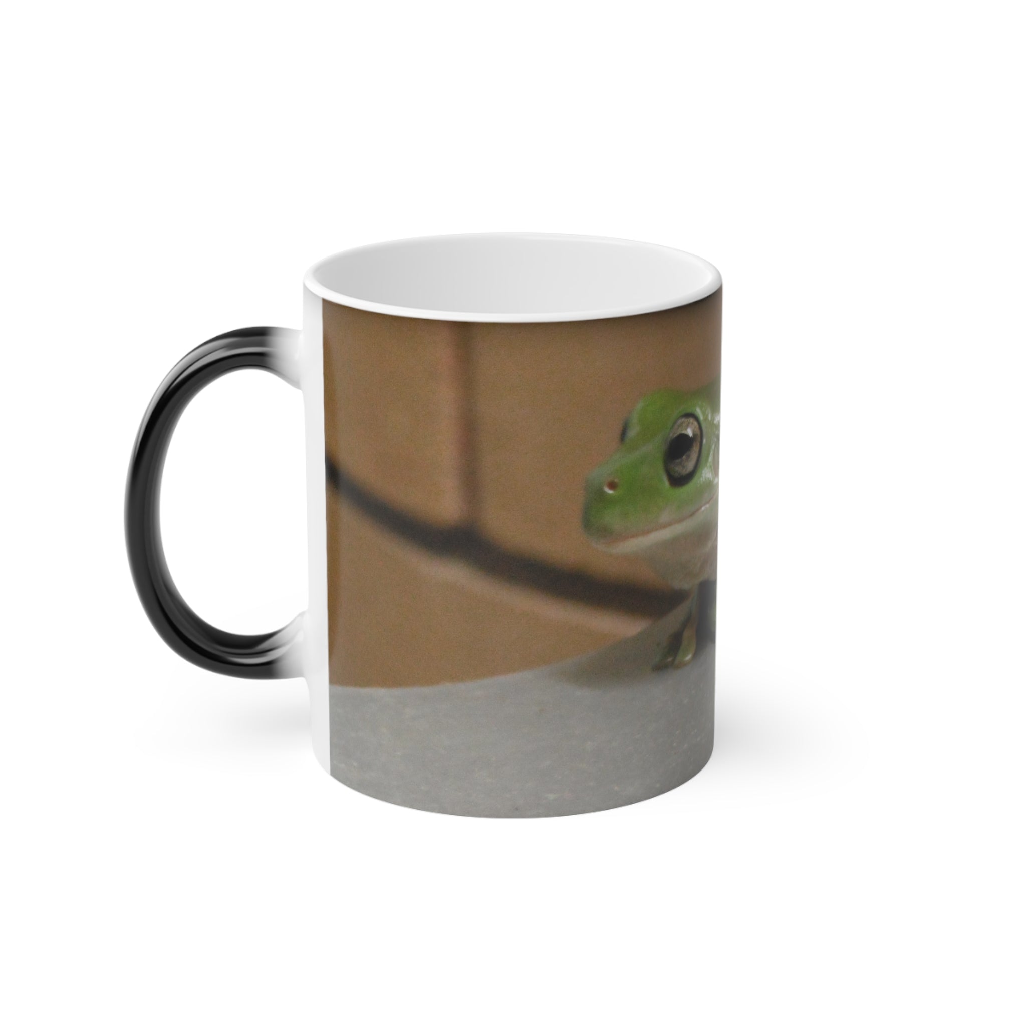 Charming Green Frog Magic Mug - Unique Color-Changing Coffee Cup