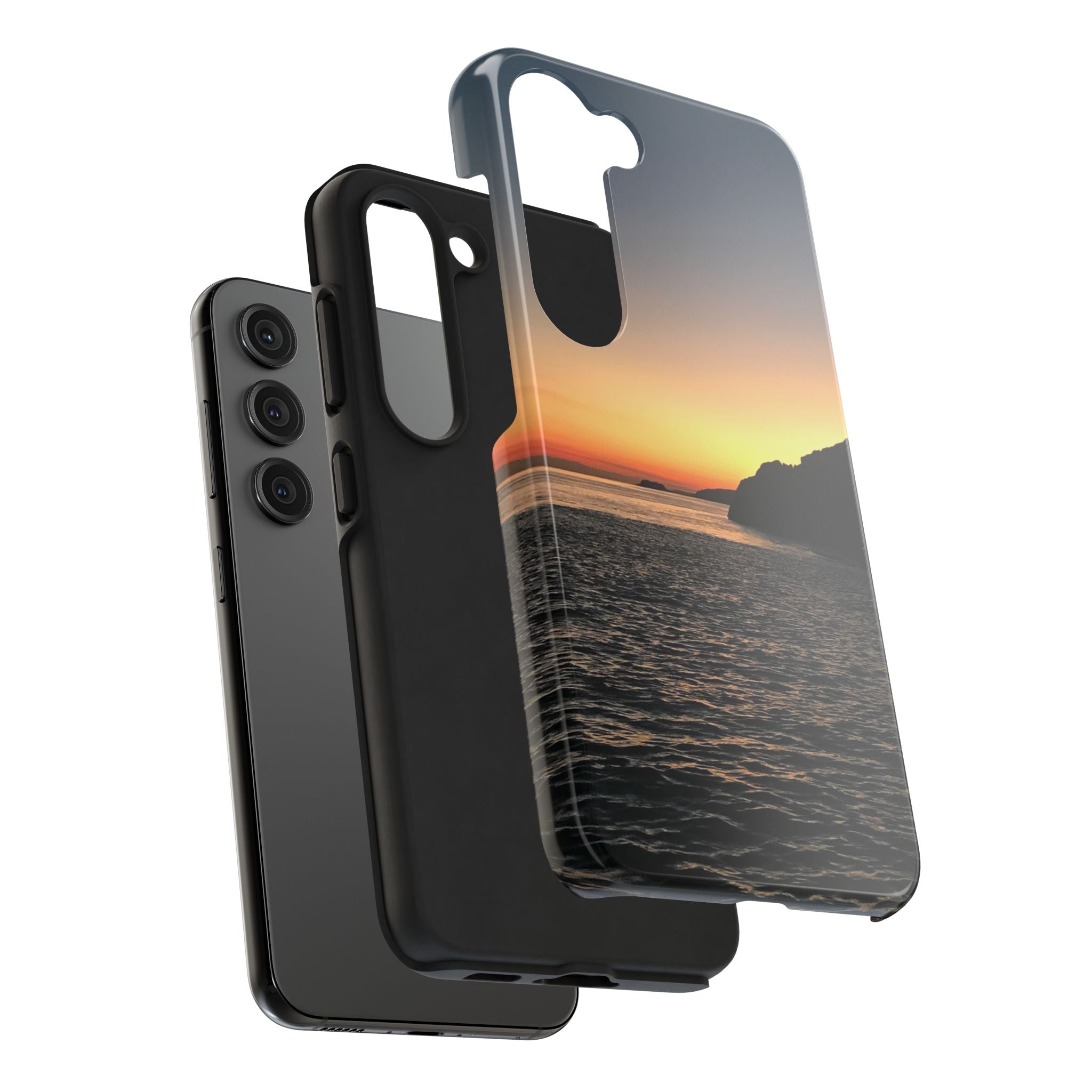 Sunset Ocean Tough Phone Case - Durable Protection for Adventurers