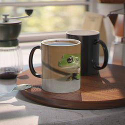 Charming Green Frog Magic Mug - Unique Color-Changing Coffee Cup