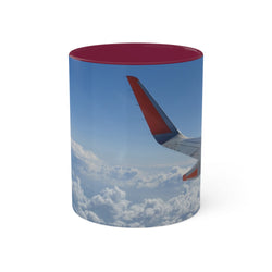 Aviation-Inspired Colorful Mug - 11oz Travel Coffee Cup