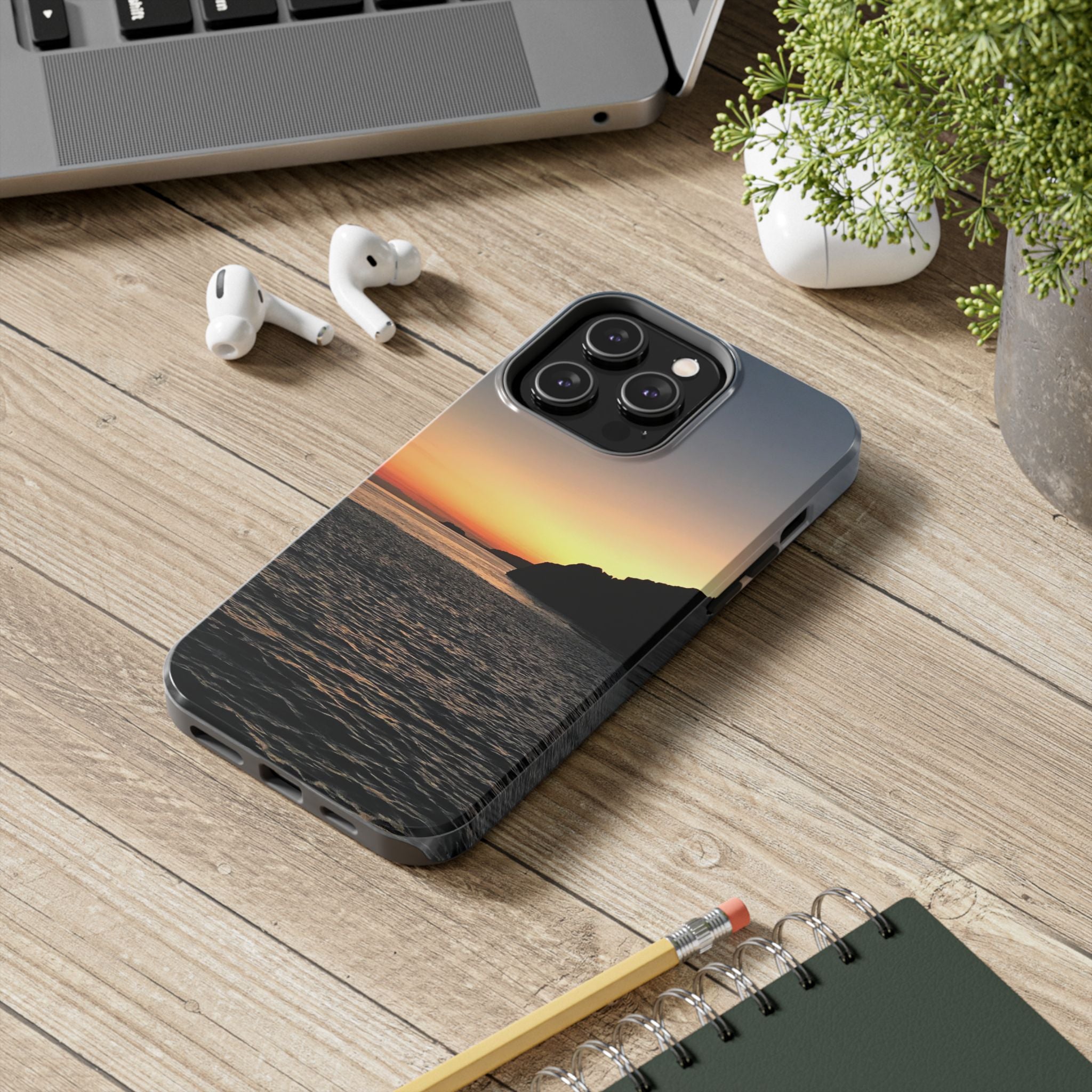 Sunset Ocean Tough Phone Case - Durable Protection for Adventurers