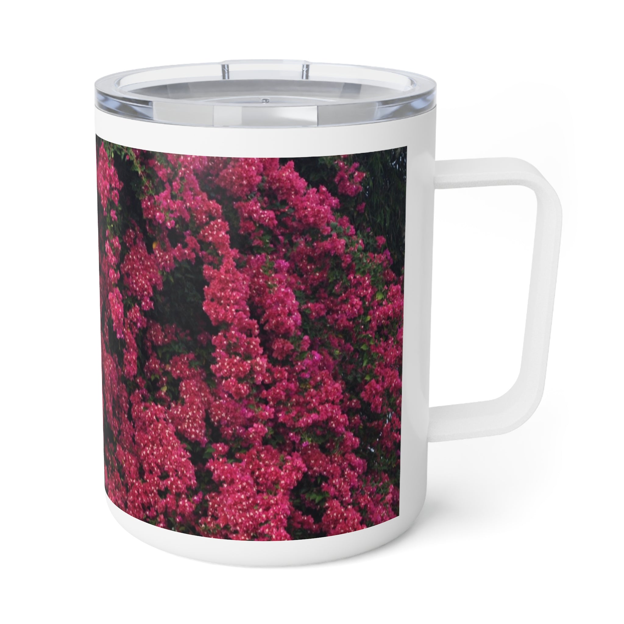 Insulated Coffee Mug - Vibrant Floral Design for Coffee Lovers