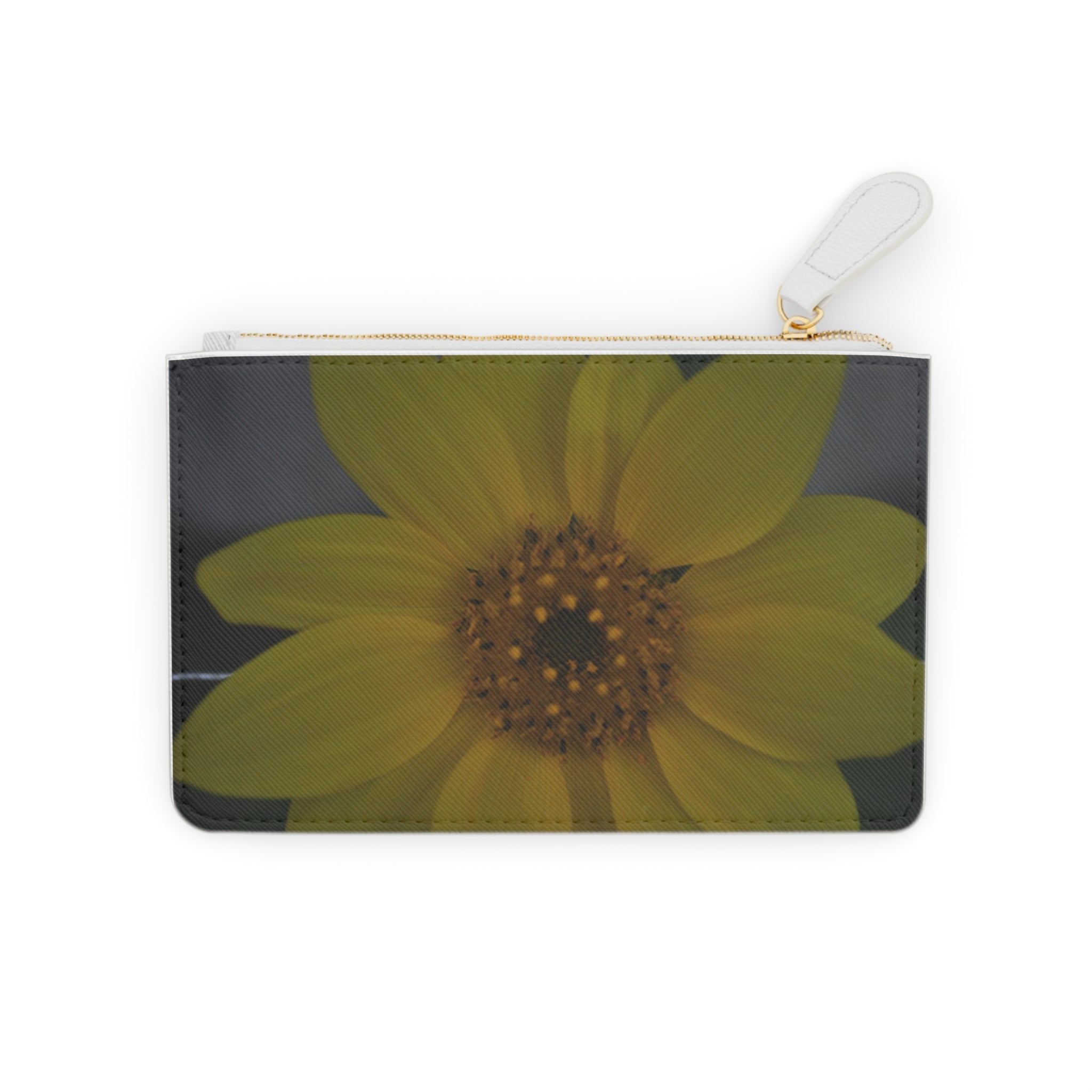 Sunflower Mini Clutch Bag - Stylish Floral Zipper Pouch for Everyday Use