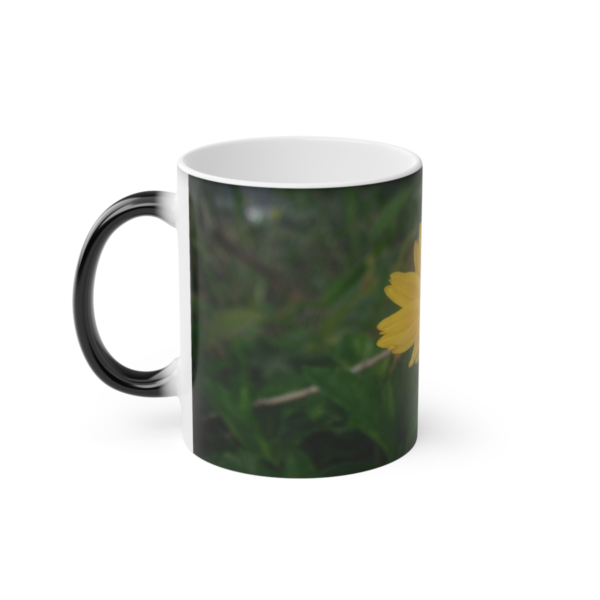 Botanical Yellow Lilly  Magic Mug - Floral Design Coffee Cup for Nature Lovers