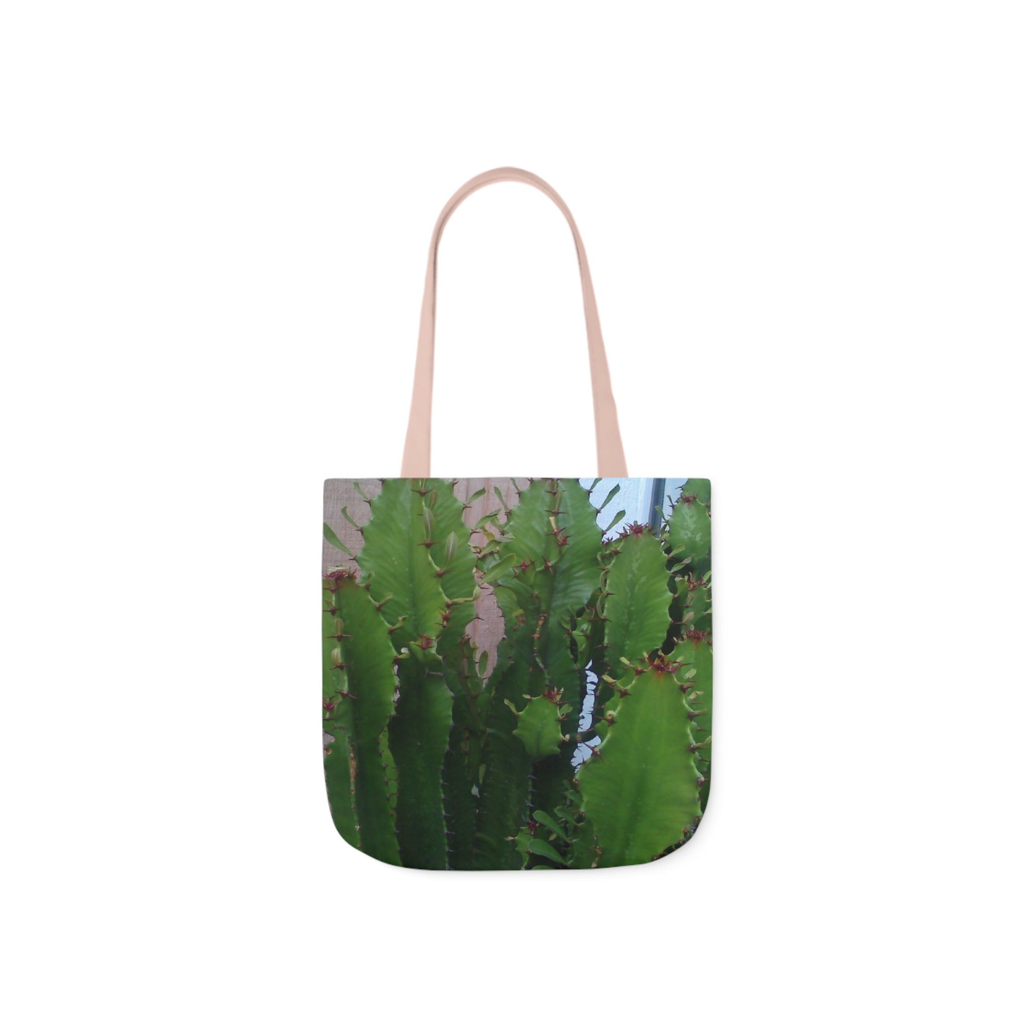 Canvas Cactus Tote Bag, 5-Color Straps