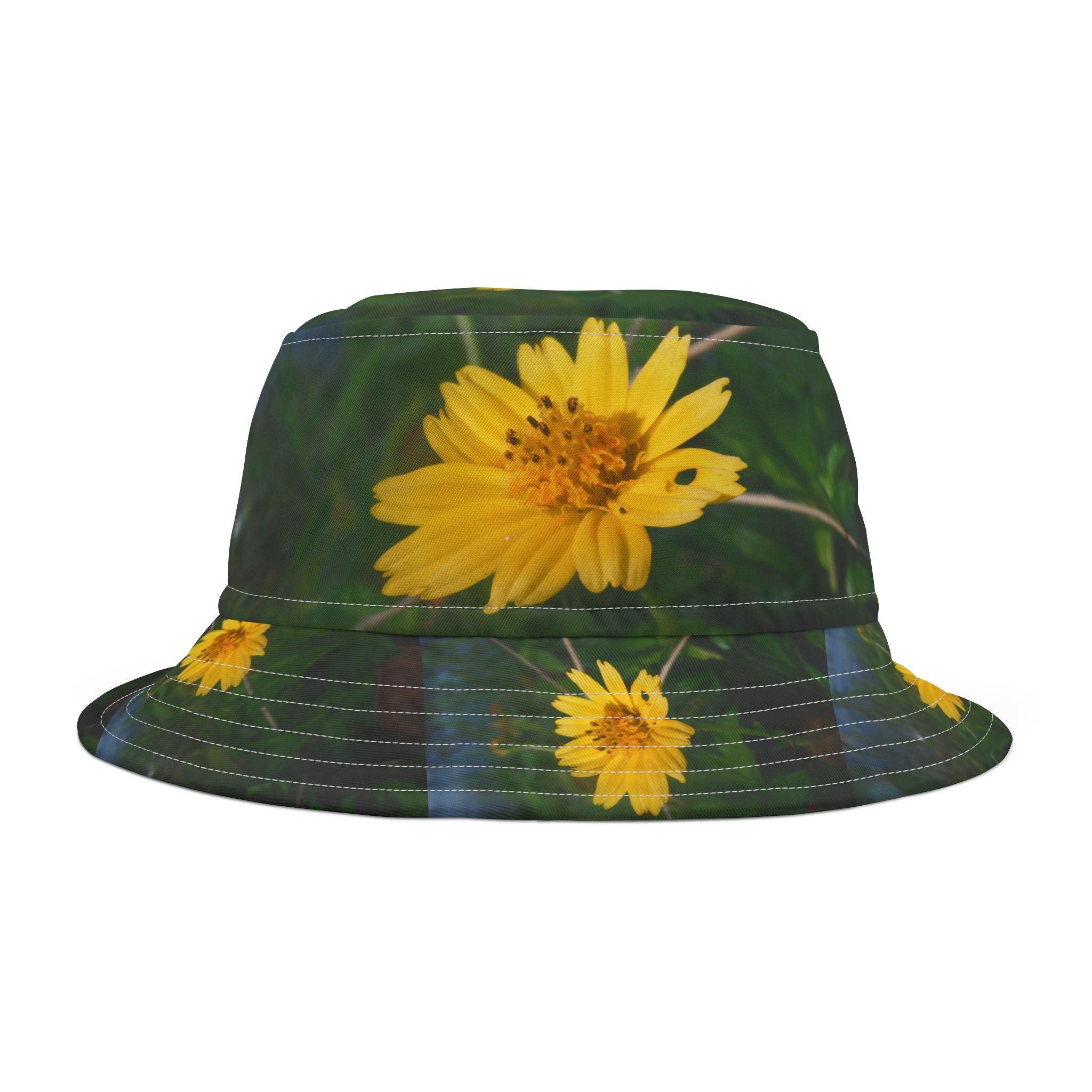 Yellow Floral Bucket Hat