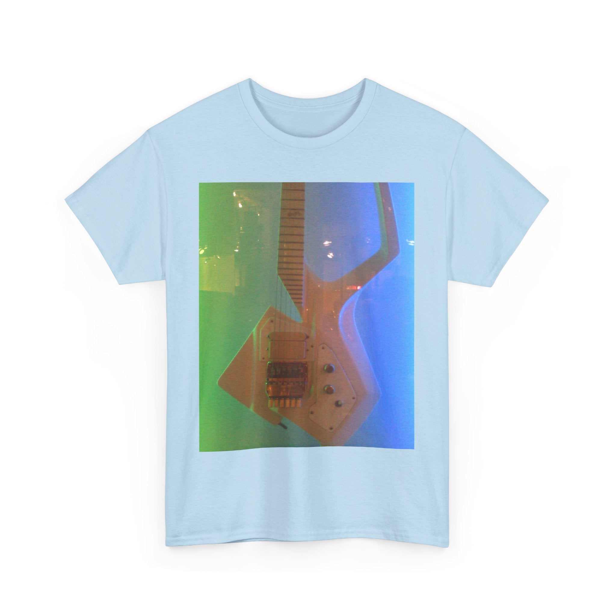 Retro Rock Unisex Heavy Cotton Tee - Electric Guitar Design