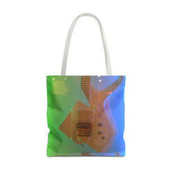 Vibrant Electric Guitar Tote Bag - Perfect for Music Lovers