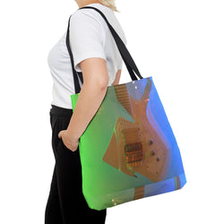 Vibrant Electric Guitar Tote Bag - Perfect for Music Lovers