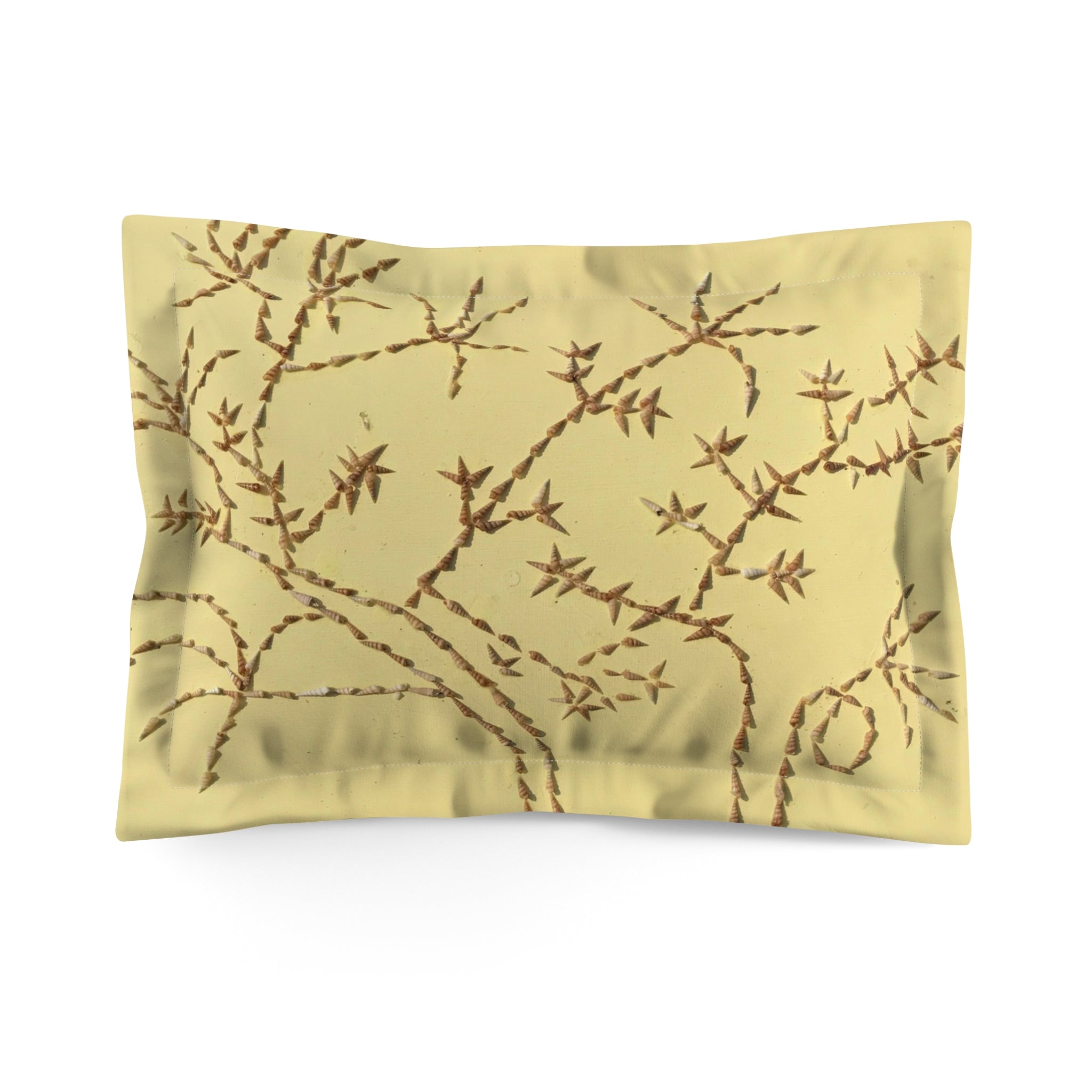 Botanical Microfiber Pillow Sham - Cozy Nature-Inspired Bedroom Decor