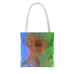 Vibrant Electric Guitar Tote Bag - Perfect for Music Lovers