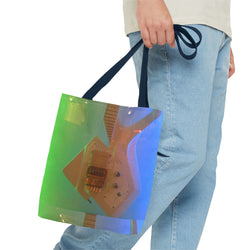 Vibrant Electric Guitar Tote Bag - Perfect for Music Lovers