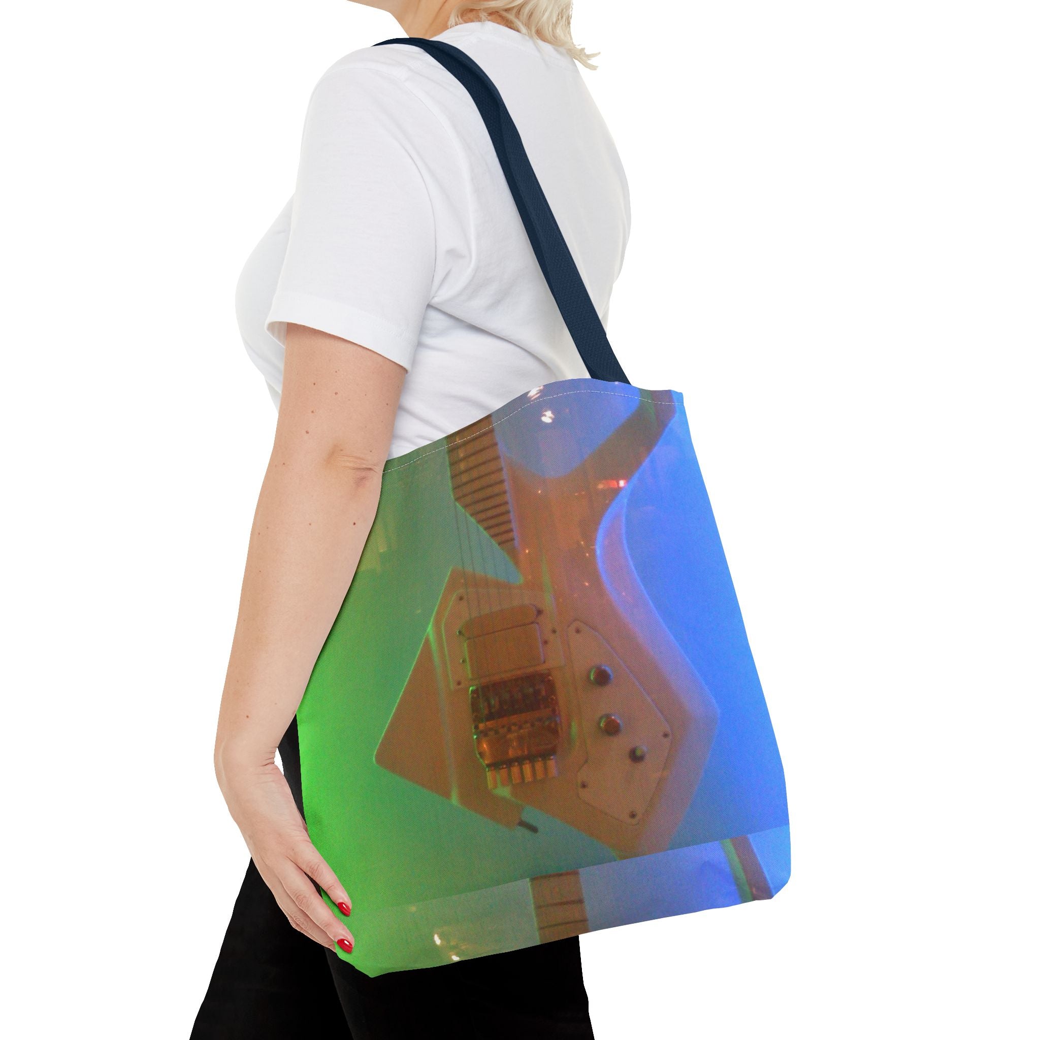 Vibrant Electric Guitar Tote Bag - Perfect for Music Lovers