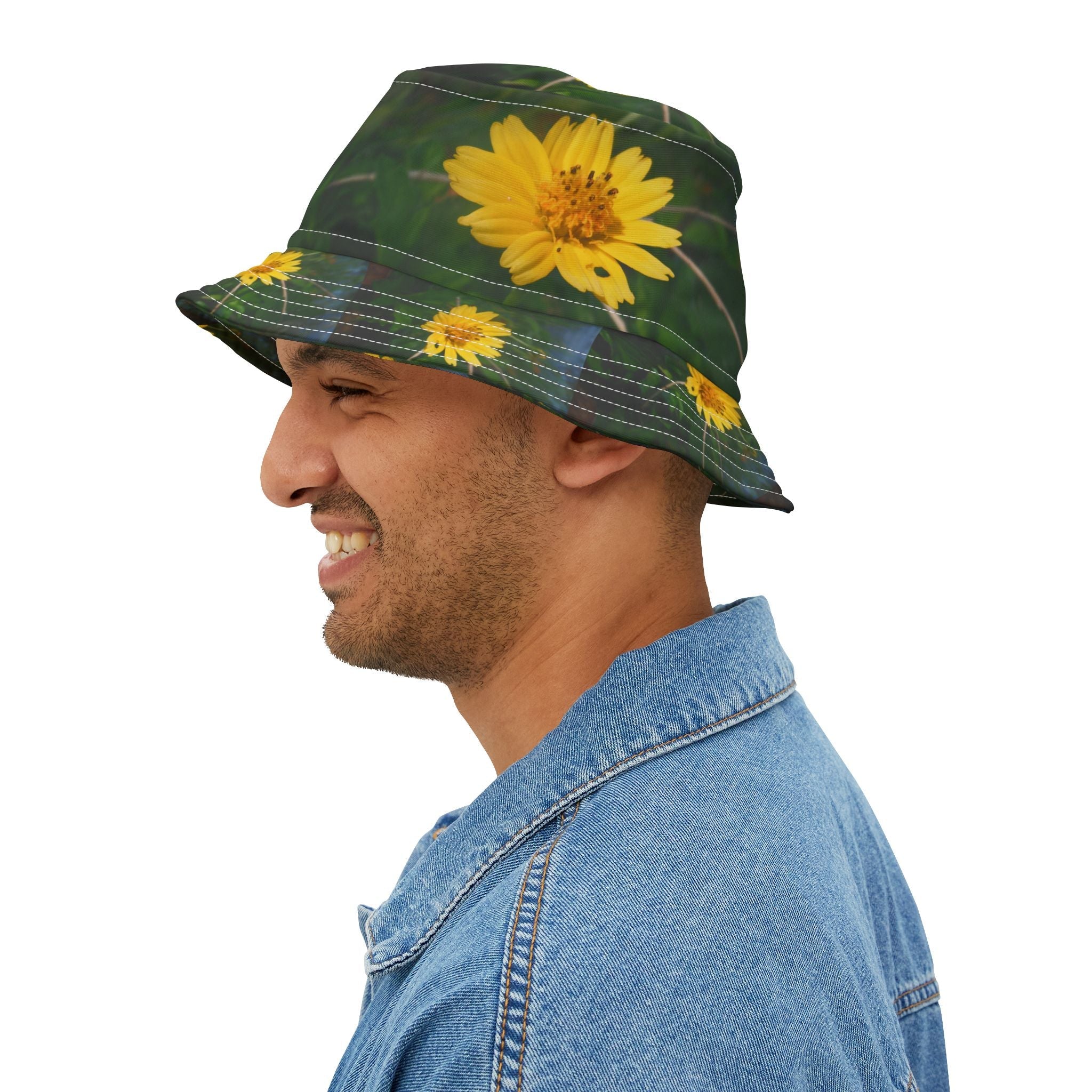 Yellow Floral Bucket Hat