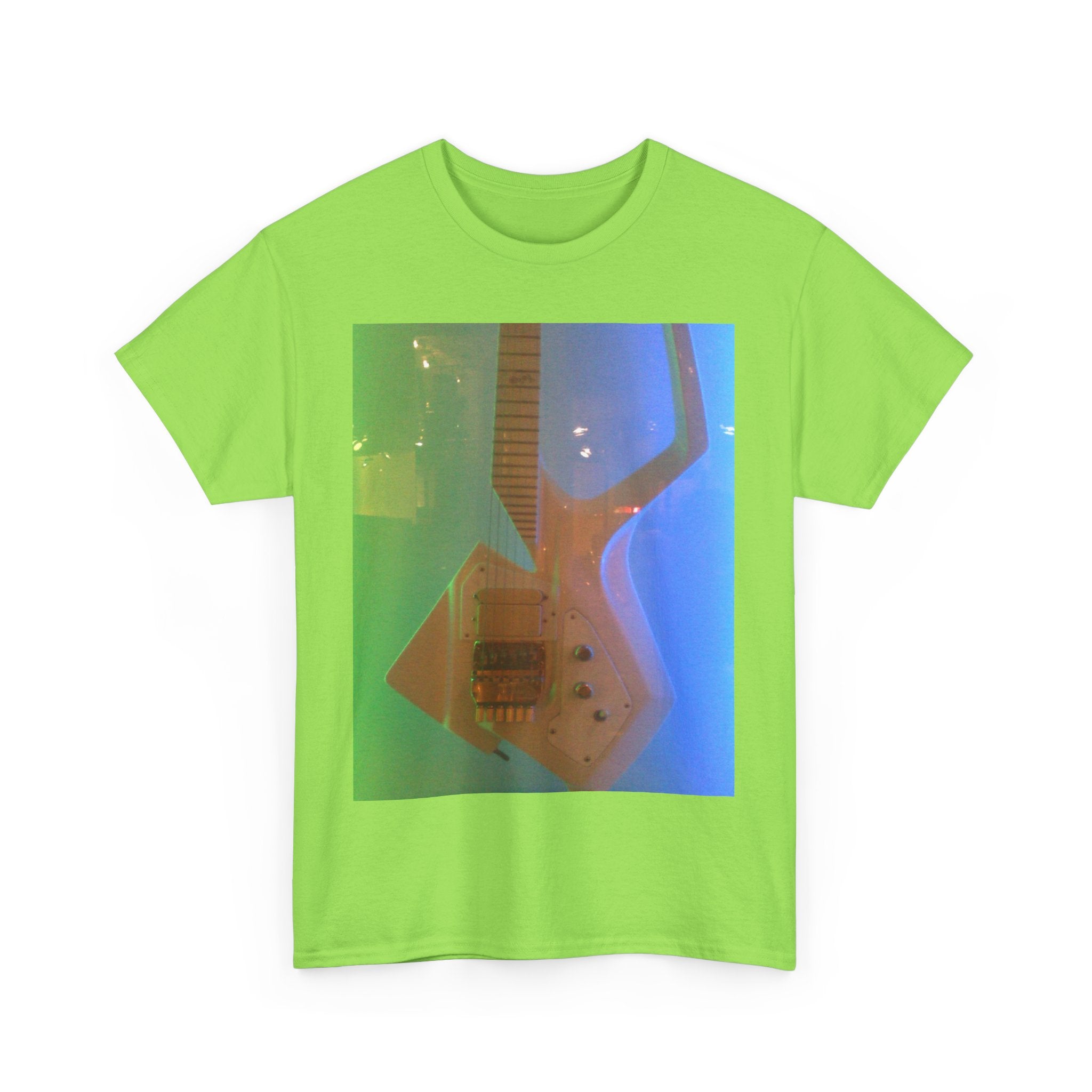 Retro Rock Unisex Heavy Cotton Tee - Electric Guitar Design