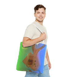 Vibrant Electric Guitar Tote Bag - Perfect for Music Lovers