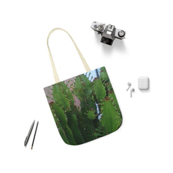 Canvas Cactus Tote Bag, 5-Color Straps