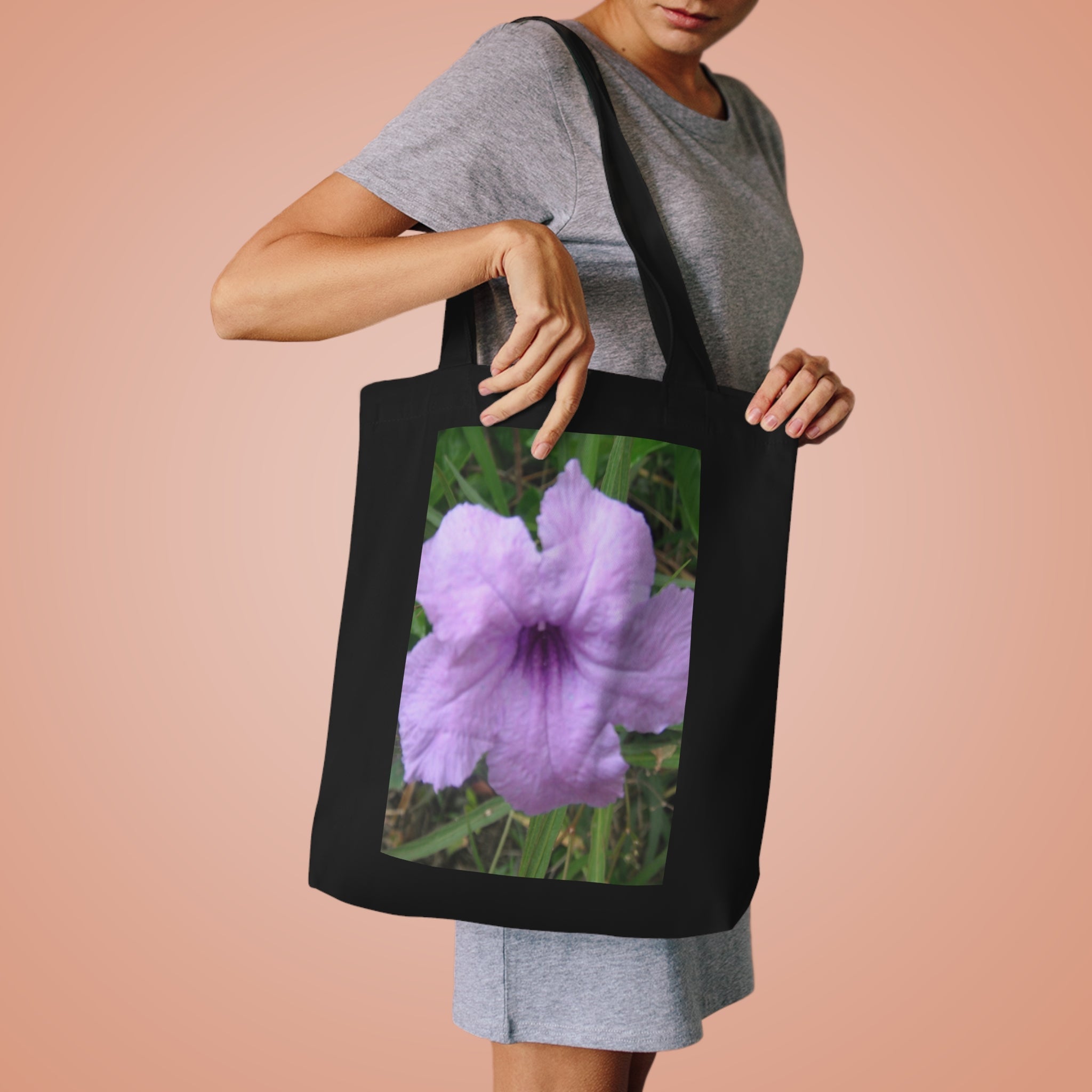 Oversized Tote Bag - Lilac Cotton