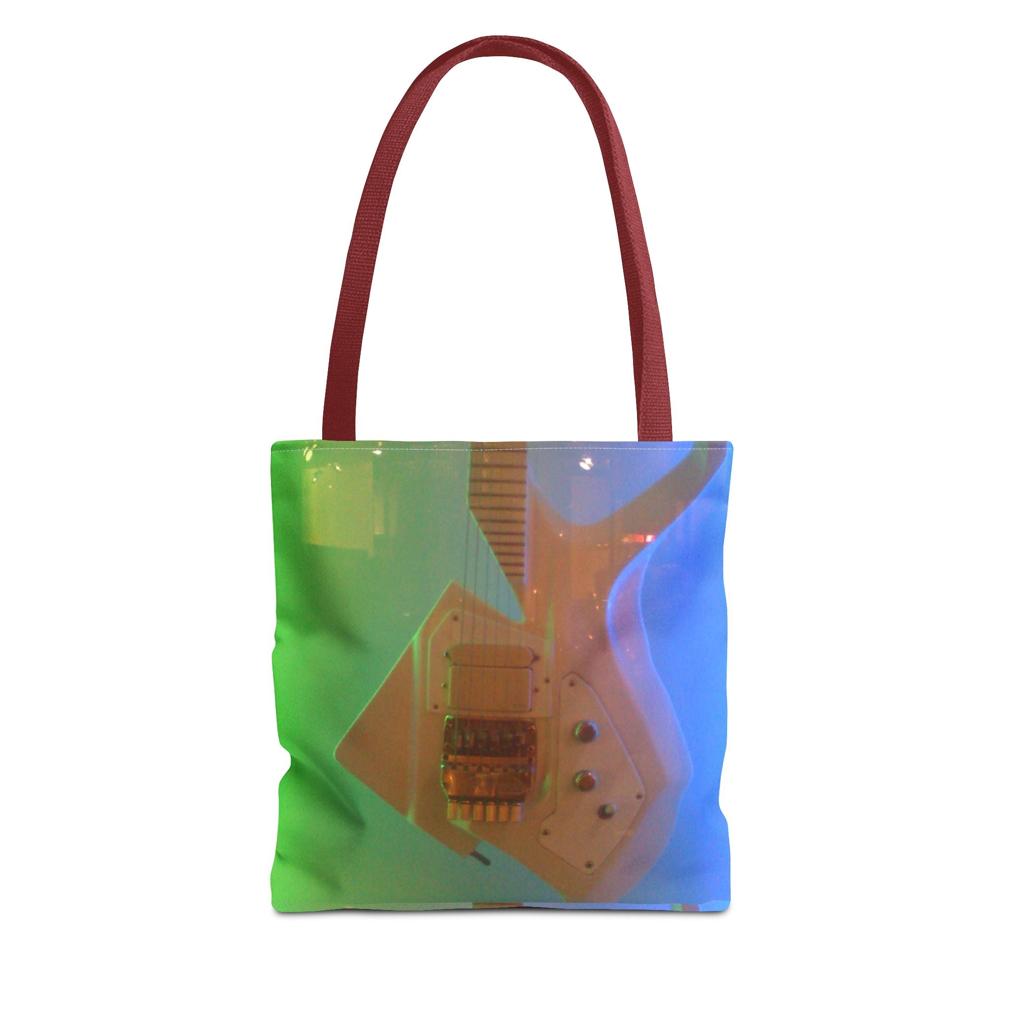 Vibrant Electric Guitar Tote Bag - Perfect for Music Lovers