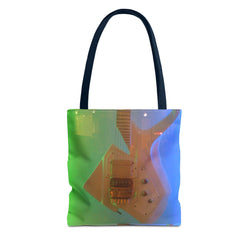 Vibrant Electric Guitar Tote Bag - Perfect for Music Lovers