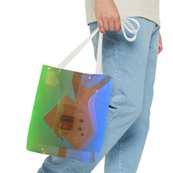 Vibrant Electric Guitar Tote Bag - Perfect for Music Lovers